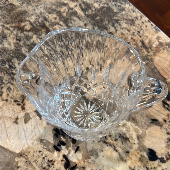 Royal Crystal Rock 7-1/4" Lead Crystal Diamond Cut Pitcher, Italy. - Picture 3 of 3